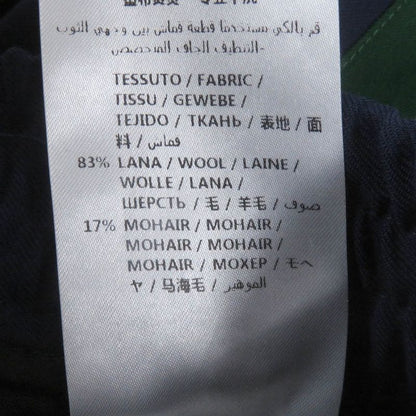 Gucci 493714 Wool Mohair Web Line Easy Pants Jogger Pants Navy 44 With Hangers