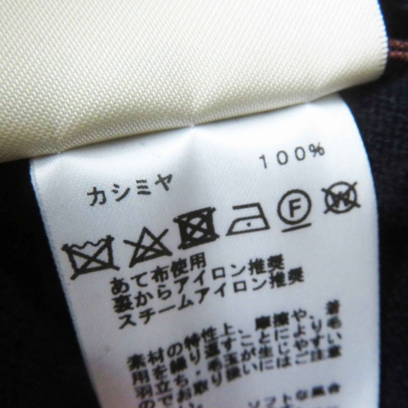 Hermes 24SS 4e2604d1 100% Cashmere H Lift Long Sleeve Knit Pullover Dark Navy