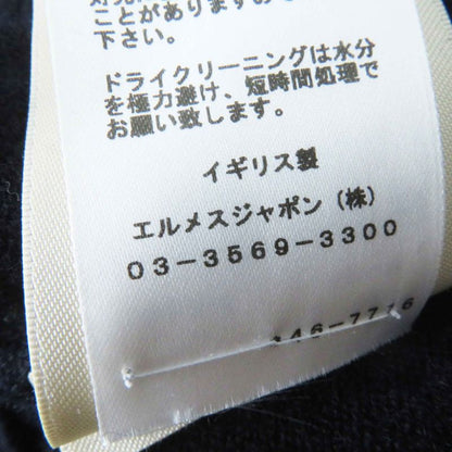 Hermes 24SS 4e2604d1 100% Cashmere H Lift Long Sleeve Knit Pullover Dark Navy