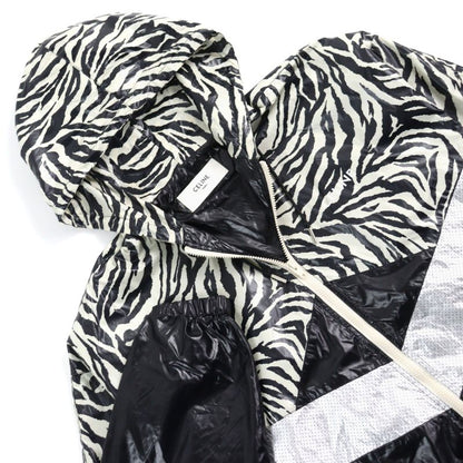 Celine 22SS 2w537260q Zebra Look Loose Cut Coated Nylon Jacket Blouson Multicolo