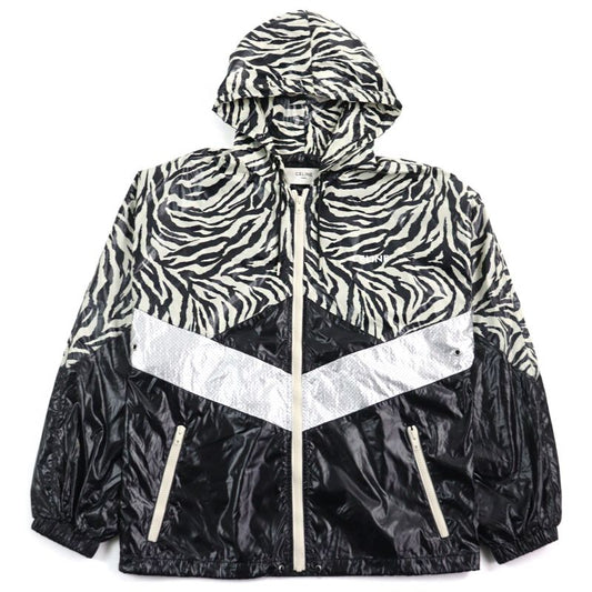 Celine 22SS 2w537260q Zebra Look Loose Cut Coated Nylon Jacket Blouson Multicolo