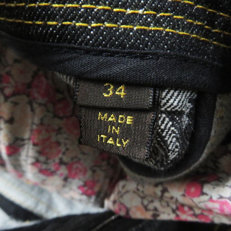 Louis Vuitton 07SS Rare Cut-off Monogram Patchwork Denim Pants Indigo Blue