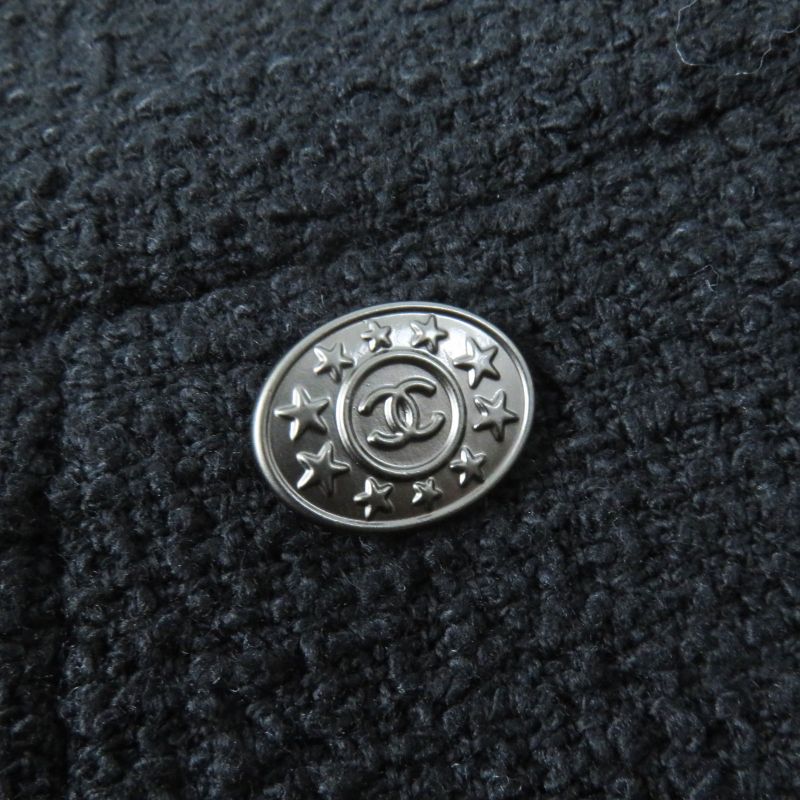 CHANEL P45580/p45436 Cotton Lined Silk Tweed Setup With Coco Mark Buttons