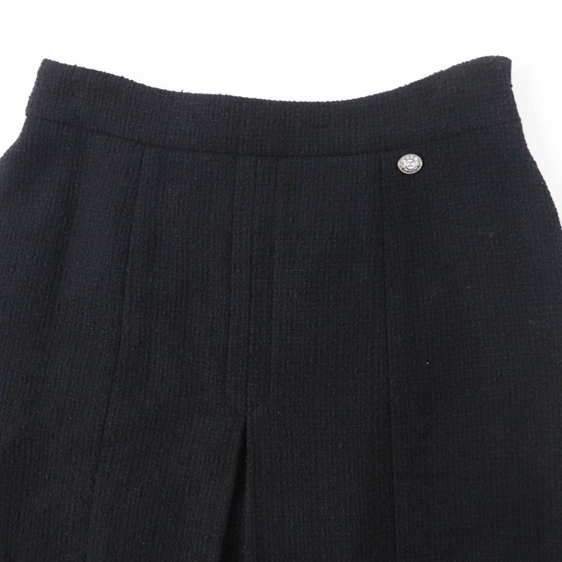 CHANEL P45580/p45436 Cotton Lined Silk Tweed Setup With Coco Mark Buttons