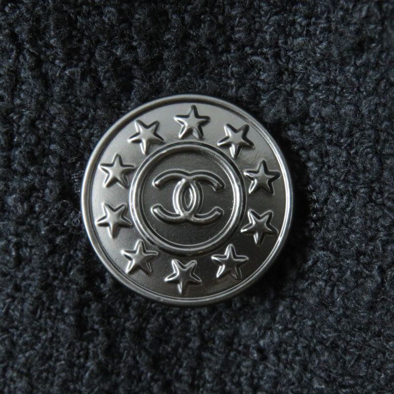 CHANEL P45580/p45436 Cotton Lined Silk Tweed Setup With Coco Mark Buttons
