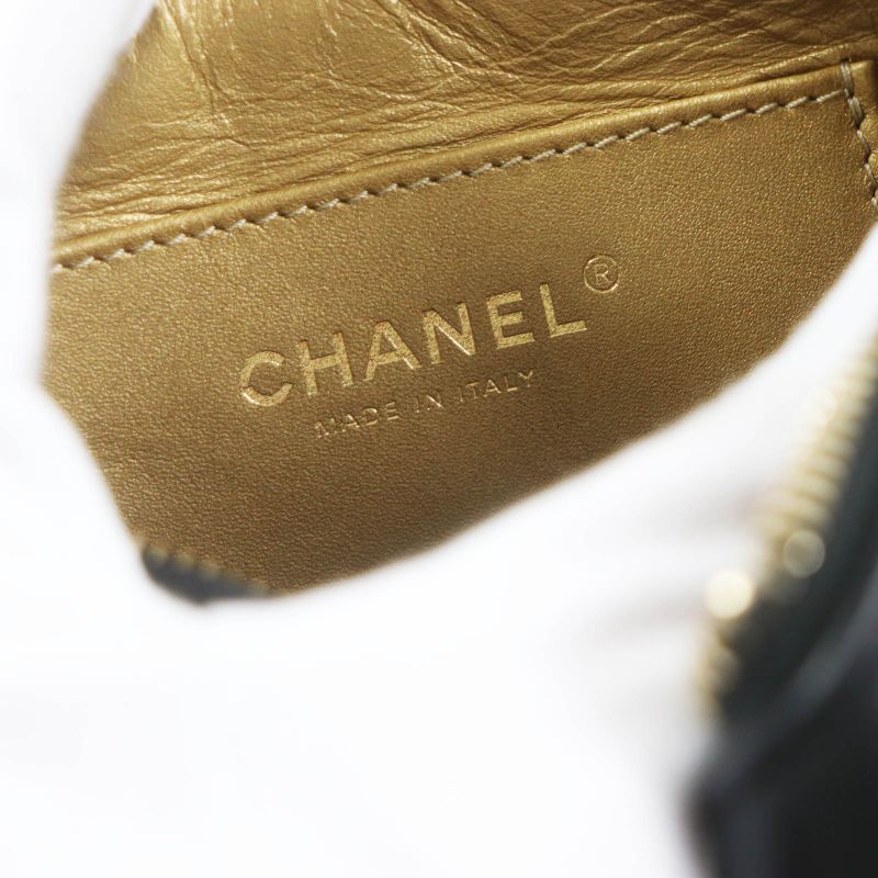 CHANEL As3258 Matelasse Coco Mark Chain Shoulder Bag / Camera Bag Lambskin