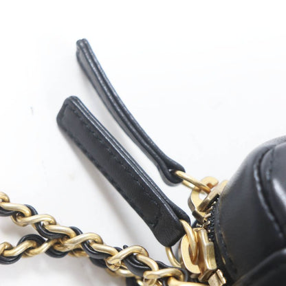 CHANEL As3258 Matelasse Coco Mark Chain Shoulder Bag / Camera Bag Lambskin