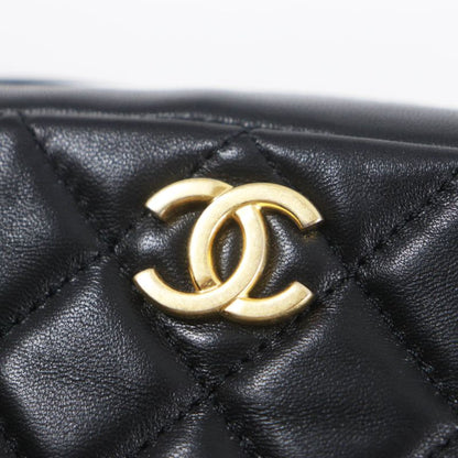 CHANEL As3258 Matelasse Coco Mark Chain Shoulder Bag / Camera Bag Lambskin