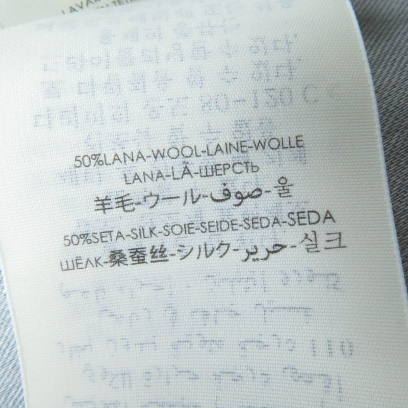 Gucci 387563 Wool Silk GG Pattern Fringed Large Scarf Shawl Grey 135x135cm