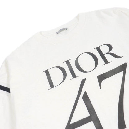 DIOR Homme 24SS 413j640a0849 Damaged Slub Cotton Jersey Short Sleeve T-shirt