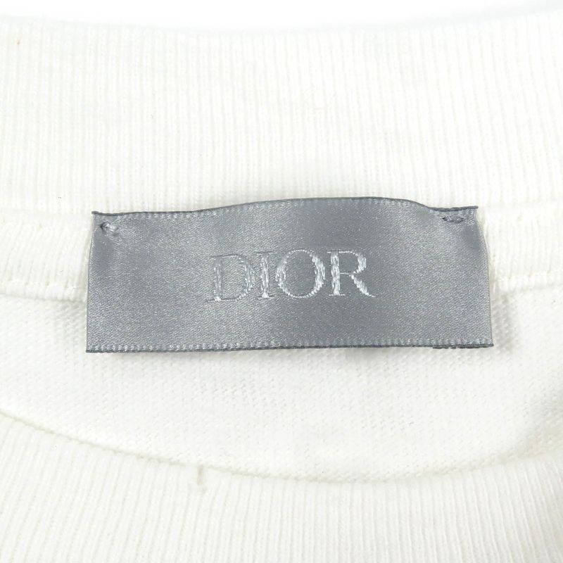 DIOR Homme 24SS 413j640a0849 Damaged Slub Cotton Jersey Short Sleeve T-shirt