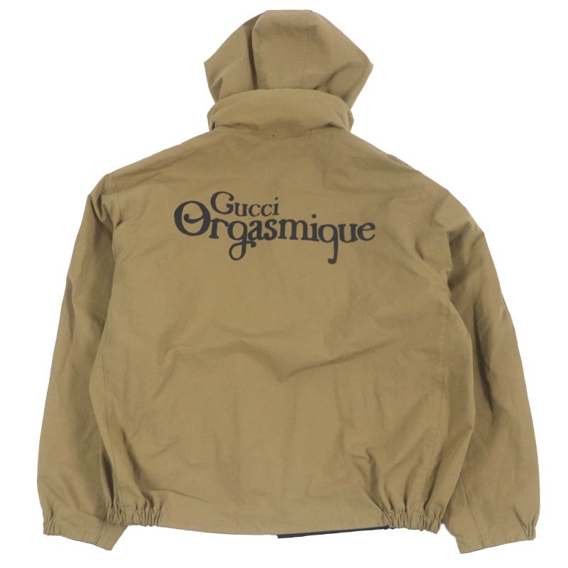 Gucci 20AW 609509 Orgasmique Reversible Hooded Military Jacket