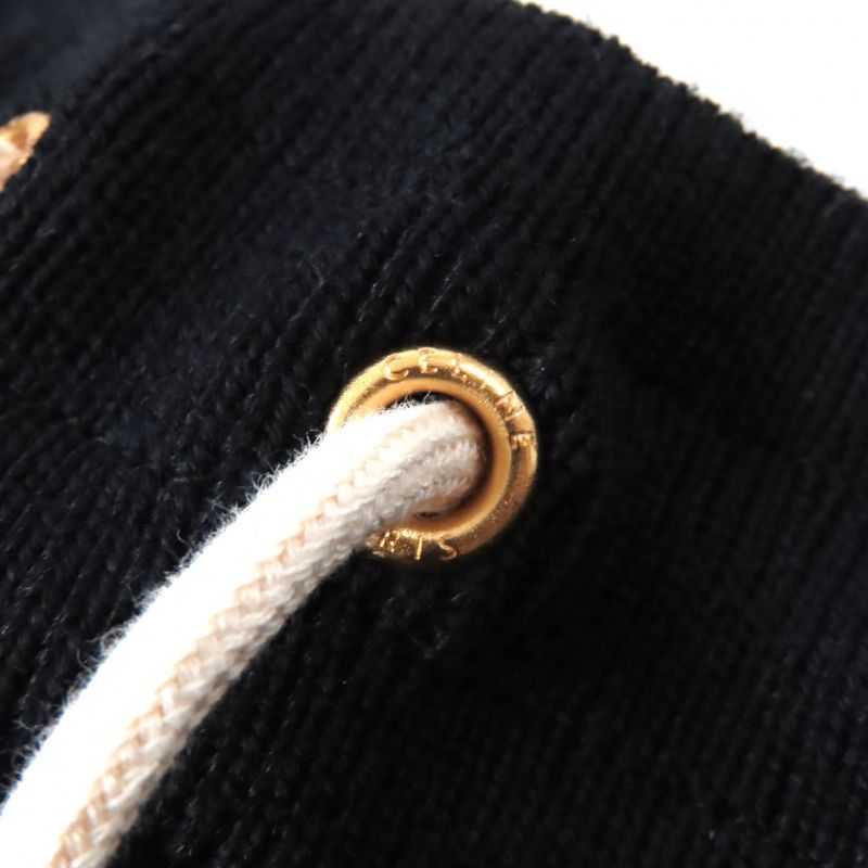 Celine 2j5106700 100% Cashmere Westertogo Knit Skirt With Ties Knee-length