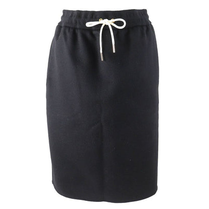 Celine 2j5106700 100% Cashmere Westertogo Knit Skirt With Ties Knee-length