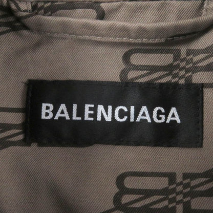Balenciaga 2022 704390 Cotton BB Logo Monogram Allover Military Cargo Shirt