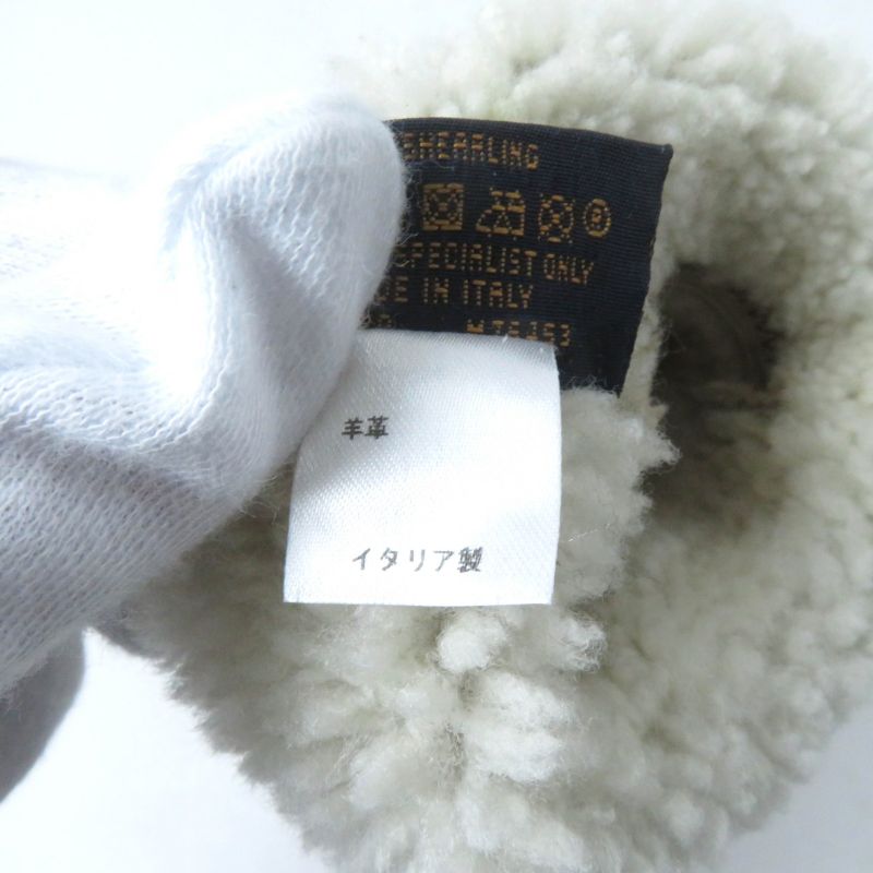 Louis Vuitton M76453 Muff Sher Ring Lamb Monogram Mouton Mitten Gloves