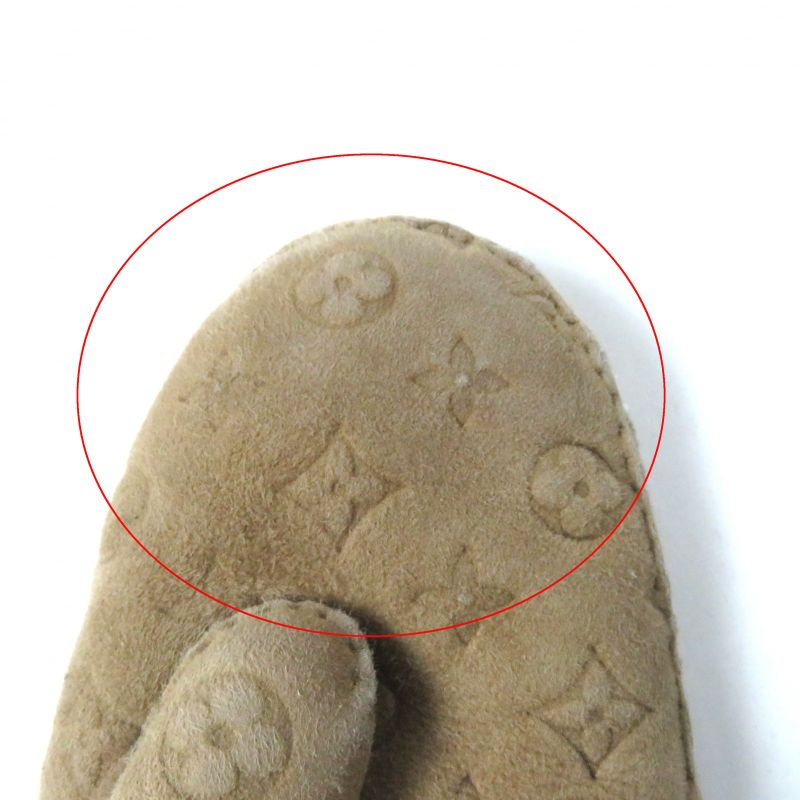 Louis Vuitton M76453 Muff Sher Ring Lamb Monogram Mouton Mitten Gloves