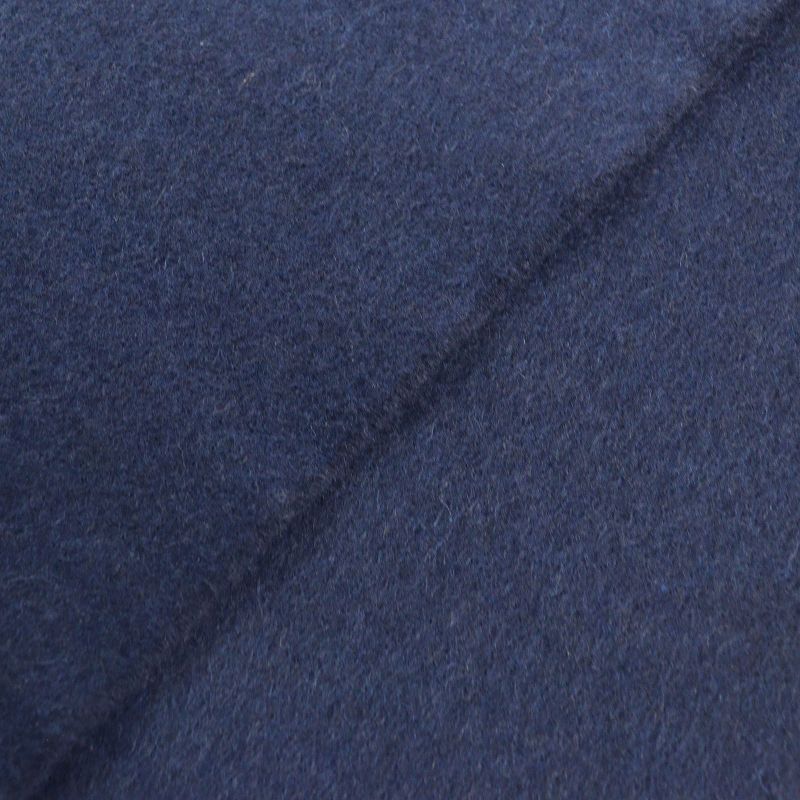 Hermes H259096s Allumet Pocket 100% Cashmere Marine/cobalt Leather Tag Fringe