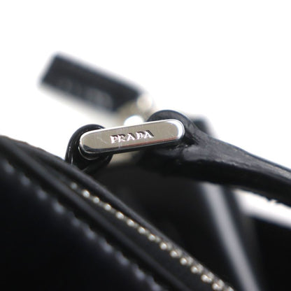 Prada 2vh069 Brick 2WAY Brushed Leather Shoulder Bag With Triangle Logo Pouch