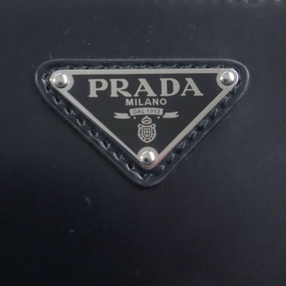Prada 2vh069 Brick 2WAY Brushed Leather Shoulder Bag With Triangle Logo Pouch