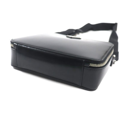 Prada 2vh069 Brick 2WAY Brushed Leather Shoulder Bag With Triangle Logo Pouch