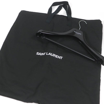 Saint Laurent Paris 19AW 583272 Lined Mouton Raccoon Fur Mod Coat Khaki 48 With