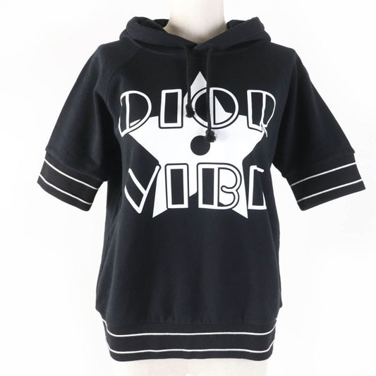 Christian DIOR 243s06a4063 DIOR VIBE 100% Cotton Pullover Hooded Short Sleeve