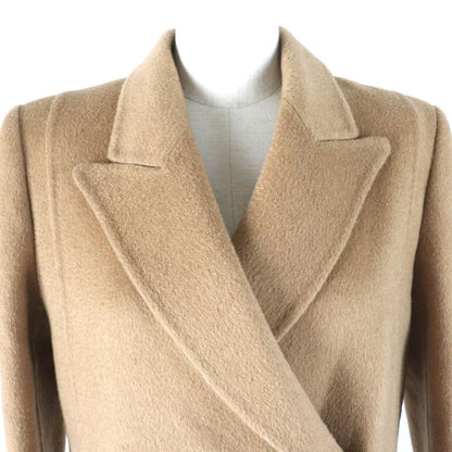 Fendi 2021 Fj7221 100% Camel FF Calligraphy Lined Pea Coat Light Brown 38 Made