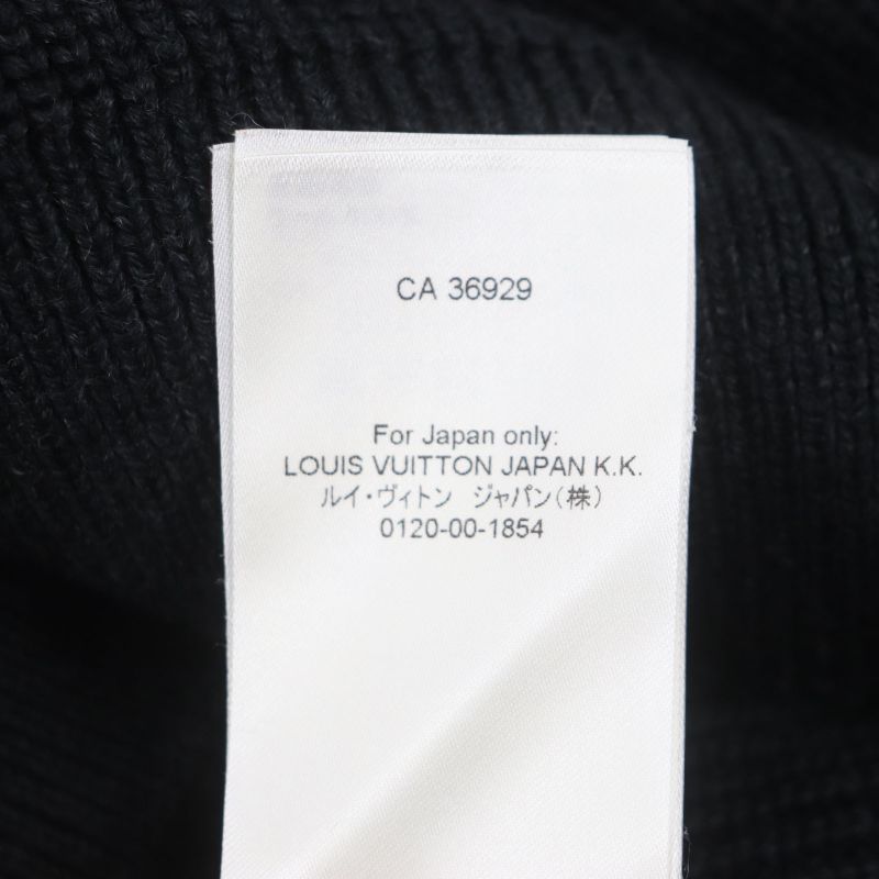 Louis Vuitton 22SS 100% Wool Signature Half-zip Knit Sweater With Back Logo