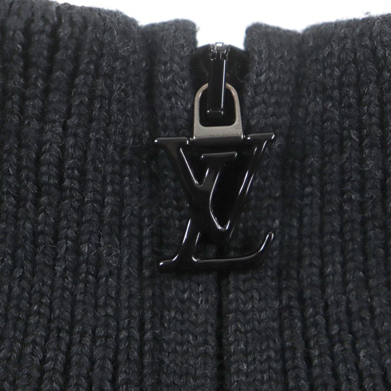 Louis Vuitton 22SS 100% Wool Signature Half-zip Knit Sweater With Back Logo