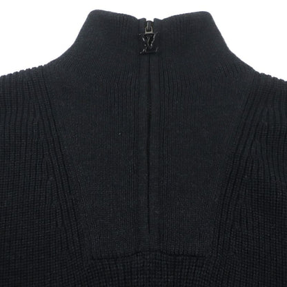 Louis Vuitton 22SS 100% Wool Signature Half-zip Knit Sweater With Back Logo