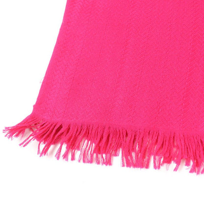 Hermes Cashmere Silk Emblem Large Shawl Scarf Pink With Box Made In France