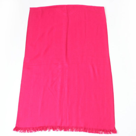 Hermes Cashmere Silk Emblem Large Shawl Scarf Pink With Box Made In France