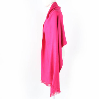Hermes Cashmere Silk Emblem Large Shawl Scarf Pink With Box Made In France