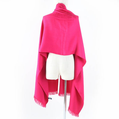 Hermes Cashmere Silk Emblem Large Shawl Scarf Pink With Box Made In France