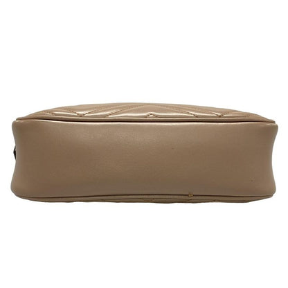 Gucci Shoulder Bag GG Marmont 447632 Brown Chain Shoulder Leather