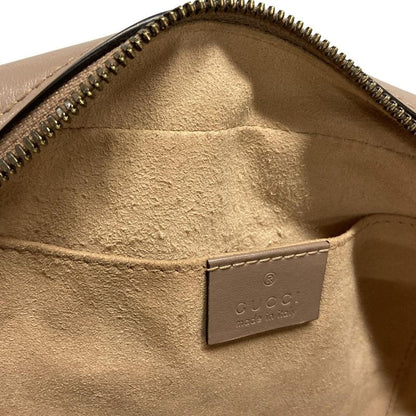 Gucci Shoulder Bag GG Marmont 447632 Brown Chain Shoulder Leather