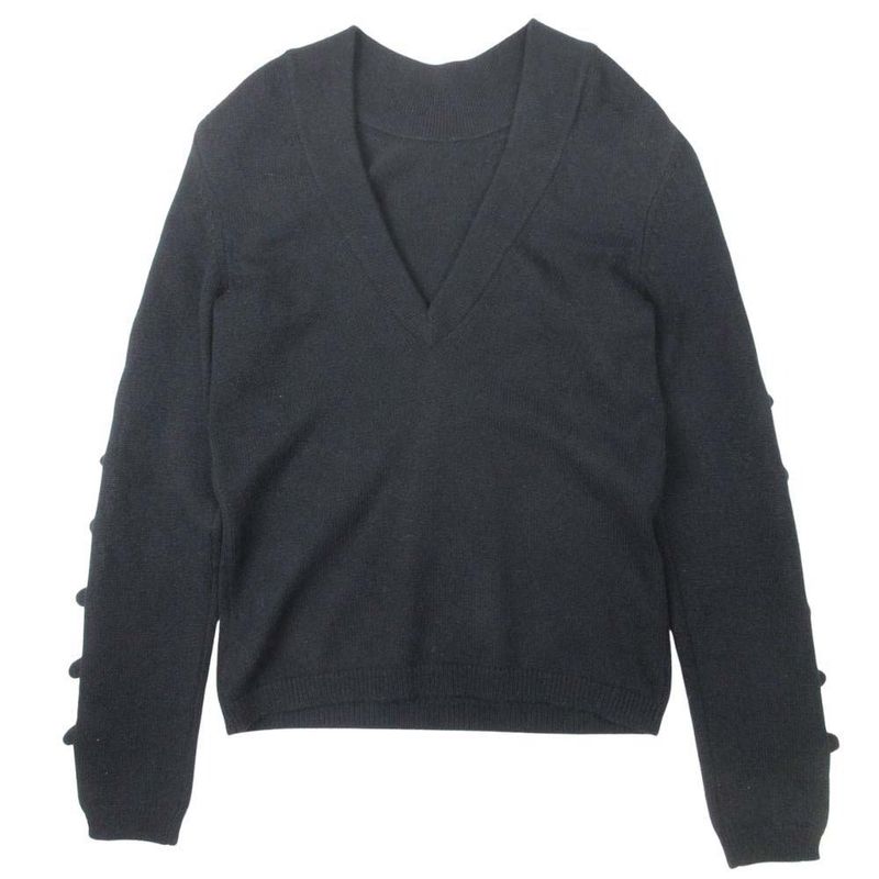 18ss Chanel P57 Cashmere Ribbon Sweater Knit Tops Cut and Sewn Pullover Long