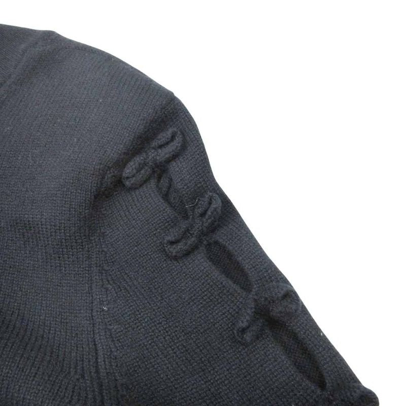 18ss Chanel P57 Cashmere Ribbon Sweater Knit Tops Cut and Sewn Pullover Long