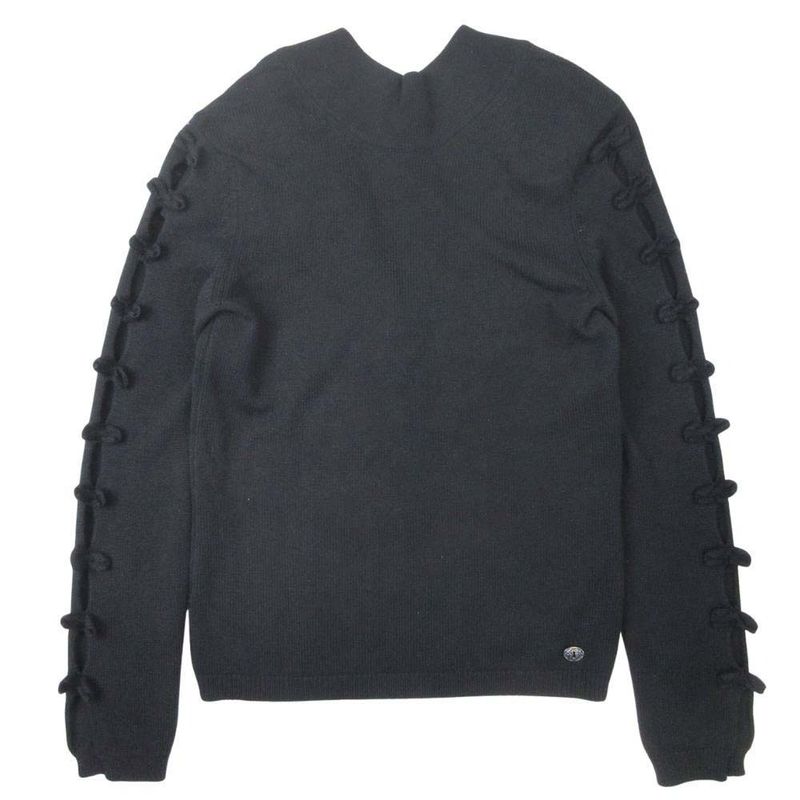 18ss Chanel P57 Cashmere Ribbon Sweater Knit Tops Cut and Sewn Pullover Long