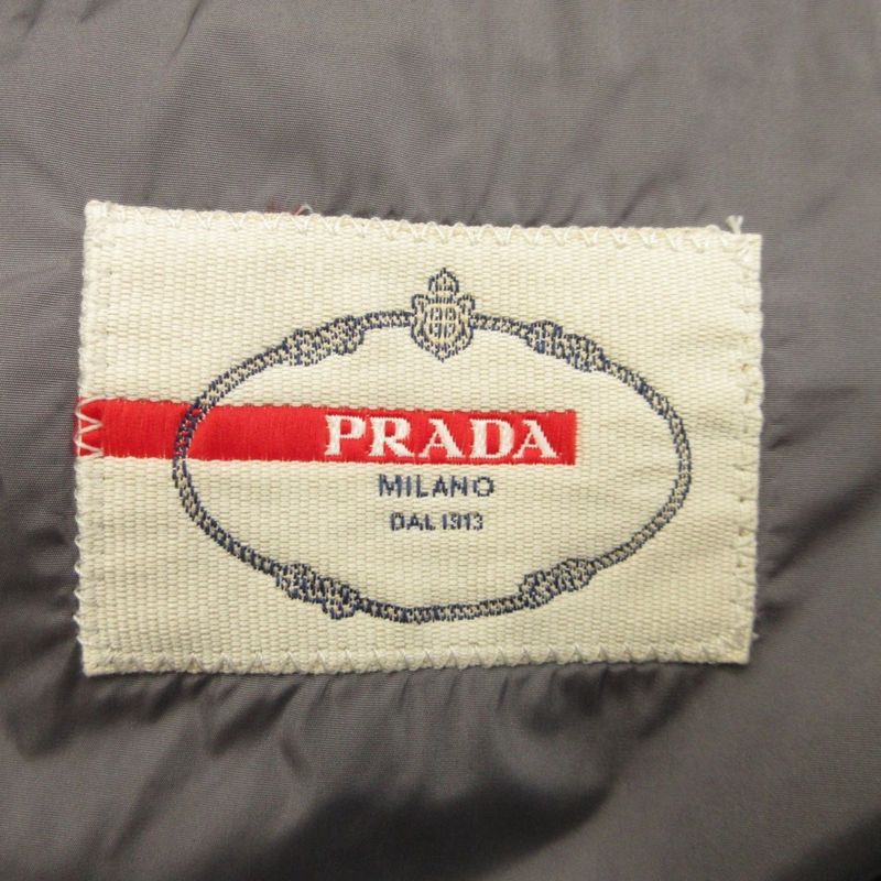 Prada Sport Nylon Tailored Jacket Bleather None Fabric Genuine Cut Wings 2010