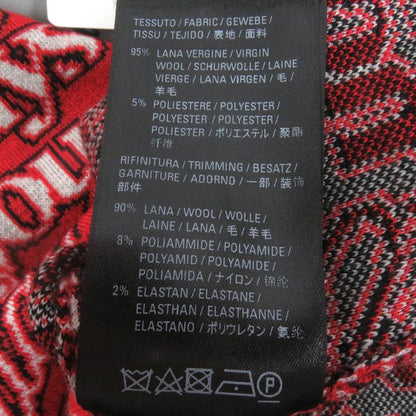 Balenciaga 570818 Wool I Will Always Love You Allover Long-sleeve Knit Sweater