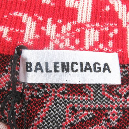 Balenciaga 570818 Wool I Will Always Love You Allover Long-sleeve Knit Sweater