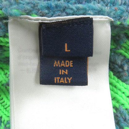 Louis Vuitton 22SS Wool Amen Break Monogram Signature Knit Cardigan Blue L With