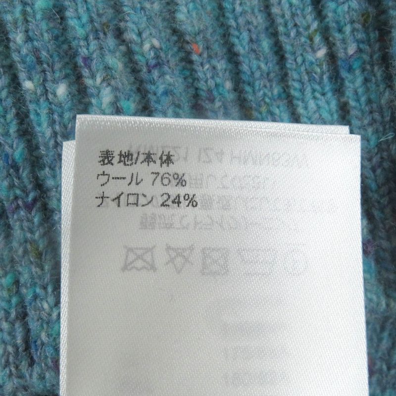 Louis Vuitton 22SS Wool Amen Break Monogram Signature Knit Cardigan Blue L With