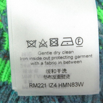 Louis Vuitton 22SS Wool Amen Break Monogram Signature Knit Cardigan Blue L With