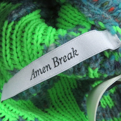 Louis Vuitton 22SS Wool Amen Break Monogram Signature Knit Cardigan Blue L With