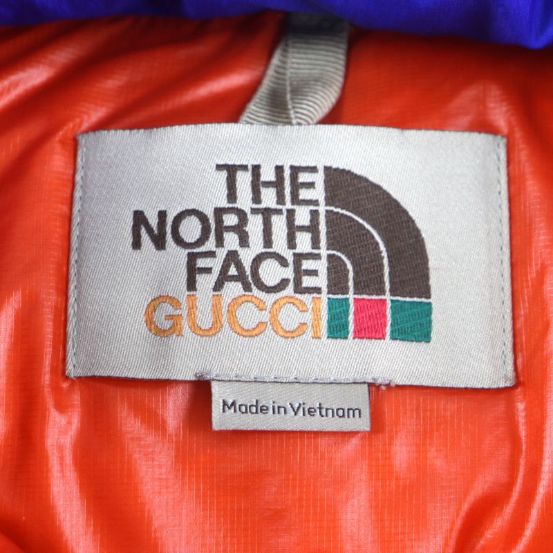 Gucci×the North FACE Gucci×the North Face 663735 Logo Print Hooded Zip Up Down