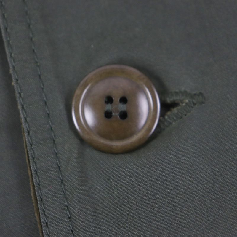 barbour 100% Cotton Corduroy Lined Checked Oiled Coat Khaki 36 Made In