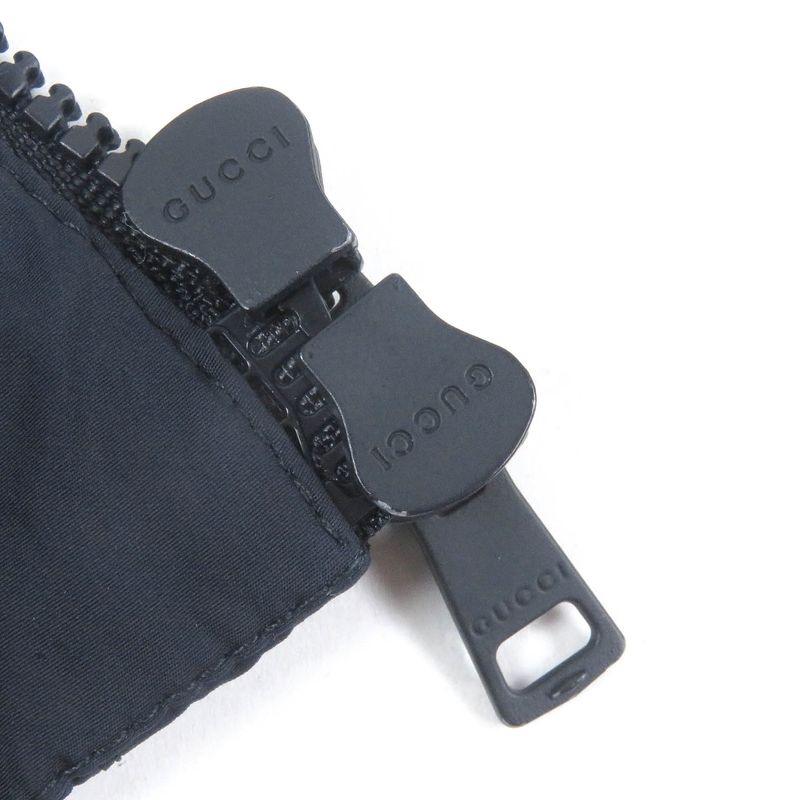 Gucci 322555 Webline Sherry Line WZIP Blouson Jacket Down Jacket Navy 44 Made